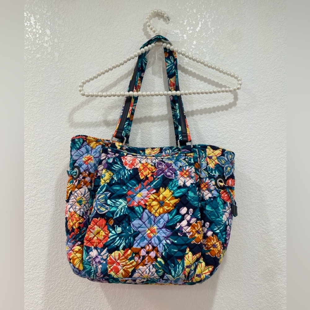 Vera Bradley Happy Blooms Glenna Satchel bag - Picture 5 of 7